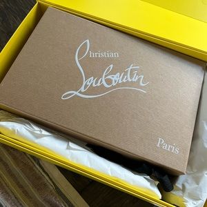 *New*Never used. Christian Louboutin Loubigirl ankle strap red sole sandals .